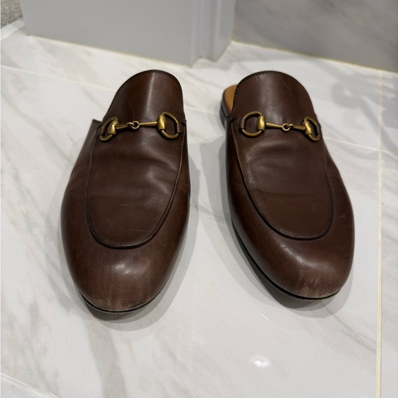 Gucci Princetown Brown Leather Mule - Picture 4 of 6